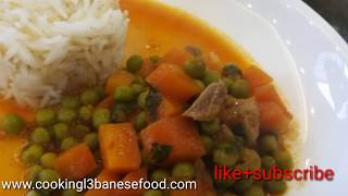 Lebanese Pea Stew Lebanese Bazella w rez [upl. by Eened]