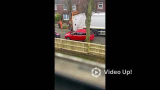 Rotherham Council collecting Pink lid bins [upl. by Oriane]