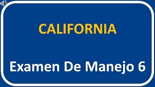 Examen De Manejo De California 6 [upl. by Ursel]