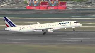 Landing LIMJ  Genoa Cristoforo Colombo Airport rwy 10 [upl. by Llerud418]