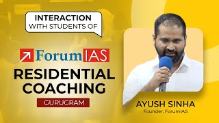 Interaction for Prelims 2024 by Mr Ayush Sinha  UPSC Prelims 2024  ForumIAS [upl. by Hwu837]