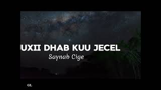 Ruuxii dhab kuu jecel  Saynab Cige  Hees  Lyrics [upl. by Hsenid]