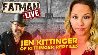 Fatman LIVE w Jen Kittinger of Kittinger Reptiles [upl. by Nomis]