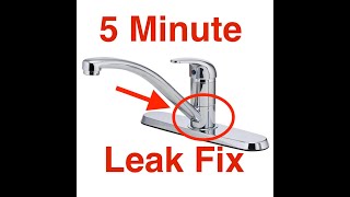 Kitchen Faucet Leaks at the Base Easy 5 min Fix [upl. by Leuname446]