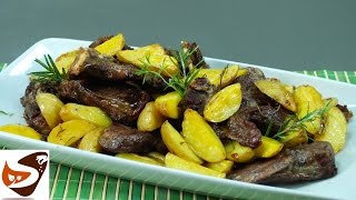 TESTINE DI AGNELLO AL FORNO CON PATATE AROMATIZZATE [upl. by Akerdal]