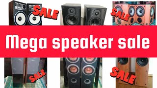 Mega Speaker Offer Sale speaker sale wharfedale jbl sansui kefaudio jadigital used offer [upl. by Neltiak942]