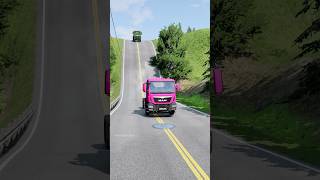 Dump trucks vs giant bollard crash part688 shortvideo beamngdrive shorts india truckdriver [upl. by Odranar]