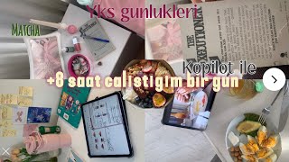 Yks çalışma günlüğüm 🧘🏼‍♀️8 saat study studymotivation yks2025 [upl. by Ralleigh356]