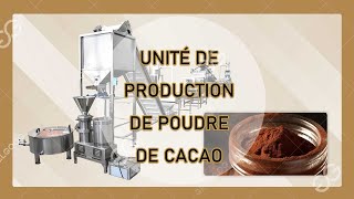 UNITÉ DE PRODUCTION DE POUDRE DE CACAO [upl. by Neb]