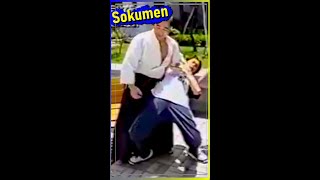 Kyoichi Inoue and Tsutomu Chida Sensei demonstrate sokumen in some Japonese TV show shorts short [upl. by Alorac711]