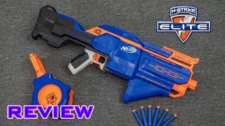 REVIEW Nerf Elite Infinus  Automated Magazine Loading [upl. by Wake885]