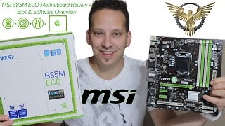 MSI B85M ECO Motherboard Review  BIOS amp Software Overview [upl. by Jackie]