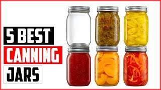 The 5 Best Canning Jars In 2024 [upl. by Ereynihc577]