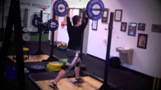 Training for Clean and Jerk Split Stance Press [upl. by Cornelle]