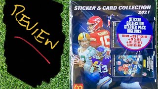 Panini NFL Sticker amp Card Collection 2021  Reviewed and Opened [upl. by Ahsenid477]