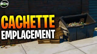 DÉTRUIRE DES CACHETTES FORTNITE EMPLACEMENT CACHETTES CHAPITRE 3 FORTNITE ASTUCE GUIDE DÉFI QUÊTE [upl. by Atteiram]