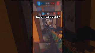 Worlds luckiest Ash rainbowsixsiege rainbow6 gaming r6 r6siege fyp ranked champ rb6 r6s [upl. by Chrotoem696]