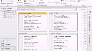 Tutorial Outlook 2010 Elektronische Visitenkarte erstellen und verwenden [upl. by Absalom816]