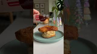 Honey Butter Chicken Biscuit recipe in link comfortfood breakfast biscuit chicken easyrecipe [upl. by Lemal]