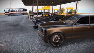 Luxury Limo impromptu race  from Palomino Fwy gas station to Zancudo gas station GTA Online [upl. by Ahsiuqat]