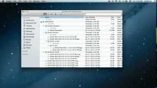 Show All Subdirectories Files and Folder Contents in Mac OS X Finder [upl. by Nollaf]