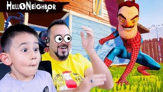 HELLO NEIGHBOR WILSON SPIDERMAN OLDU  HELLO NEIGHBOR 4 [upl. by Lanuk]