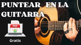 Como puntear y tocar la guitarra [upl. by Aratnahs747]