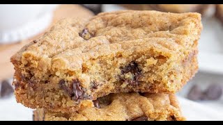 Homemade Vegan Blondies chocolatechip  plantwell [upl. by Smiga]