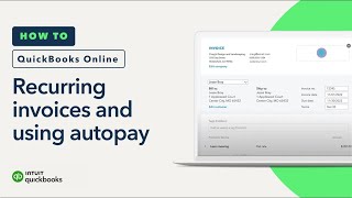 How to set up recurring invoices and use autopay in QuickBooks Online [upl. by Suiramad]