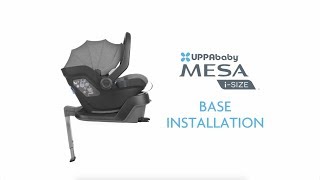 UPPAbaby Mesa iSize Base Installation [upl. by Ahsoet]