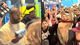 Crowd GANGS UP Against Floyd Mayweather After He SNATCHED [upl. by Eidda442]