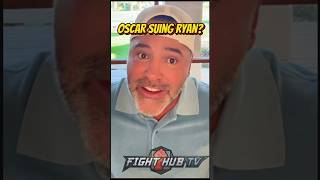 De La Hoya THREATENS TO SUE Ryan over exhibition vs Apno [upl. by Salbu685]