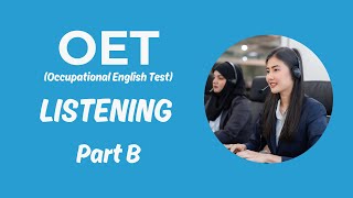 OET Listening Part B Practice Test with answers 2024 oet oettest oetlistening [upl. by Kerby]