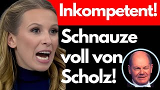 SIE TOBT SCHOLZ braucht POLITISCHE NACHHILFE aus dem Ausland💥 [upl. by Christal]