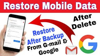 How to Restore Mobile Data From Gmail Account  How to Restore Backup Mobile Data From Gmail [upl. by Occor]