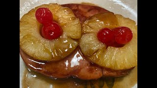 Glazed Pineapple Ham Steak Recipe [upl. by Abil394]