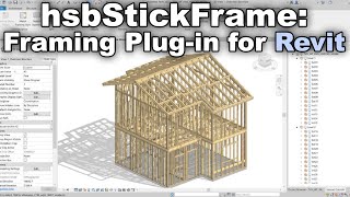 Revit Plugin for Framing Tutorial  hsbStickFrame on hsbDesign24 [upl. by Zwick701]