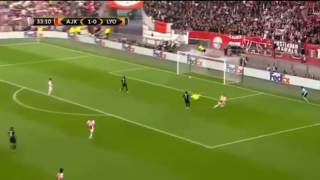 Kasper Dolberg Goal  Ajax Vs Lyon 20  03052017 [upl. by Etirugram316]