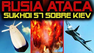 🔴 CAZAS SUKHOI 57 SOBRE KIEV 🔴 DEVASTADORES ATAQUES EN LA CAPITAL DE UCRANIA 🔴 [upl. by Hadik]