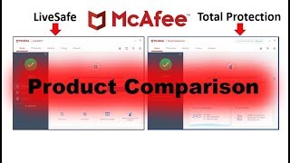 McAfee LiveSafe vs McAfee Total Protection  PC Security Comparison [upl. by Cryan]