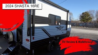 2024 Shasta 16RE Travel Trailer Camper Walkthrough Review [upl. by Haraj747]