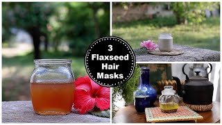 3 Best Flaxseed Hair Masks To Turn Thin Hair to Thick Hair In 3 Weeks [upl. by Kissiah719]