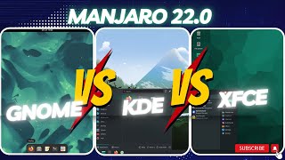 Manjaro 220  GNOME vs KDE vs XFCE RAM Consumption [upl. by Gabriela]