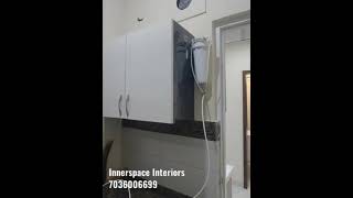 Modular Kitchen Interiors for 3 bhk Flat at Mathrusree Nagar Miyapur Hyderabad Call 7036006699 [upl. by Eicak]