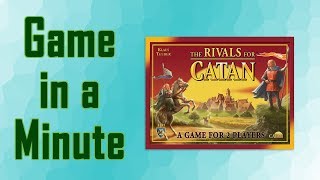 Game in a Minute Ep 63 The Rivals for Catan [upl. by Redmer]