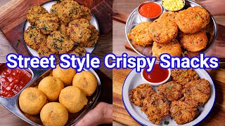 Street Style Crispy Snacks  2 In 1 Snacks Recipes  Chatpata Street Style Nasta Recipes [upl. by Olemrac]