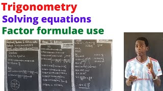 use of factor formulae to solve trig eqnsafricastruggle a [upl. by Hilar352]