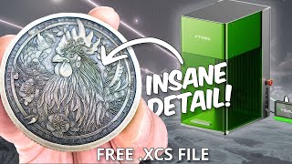 3D Engrave Coins with the xTool F1 Ultra Tutorial [upl. by Tobit446]