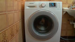 Samsung washing machine eco drum clean program  wash wasching machine demo [upl. by Adilem]