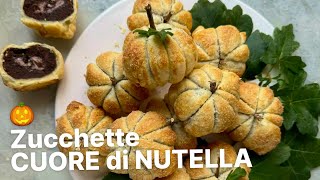 Crea la Magia di Halloween Zucche Dolci con Nutella in 10 Minuti 🎃 [upl. by Queen503]